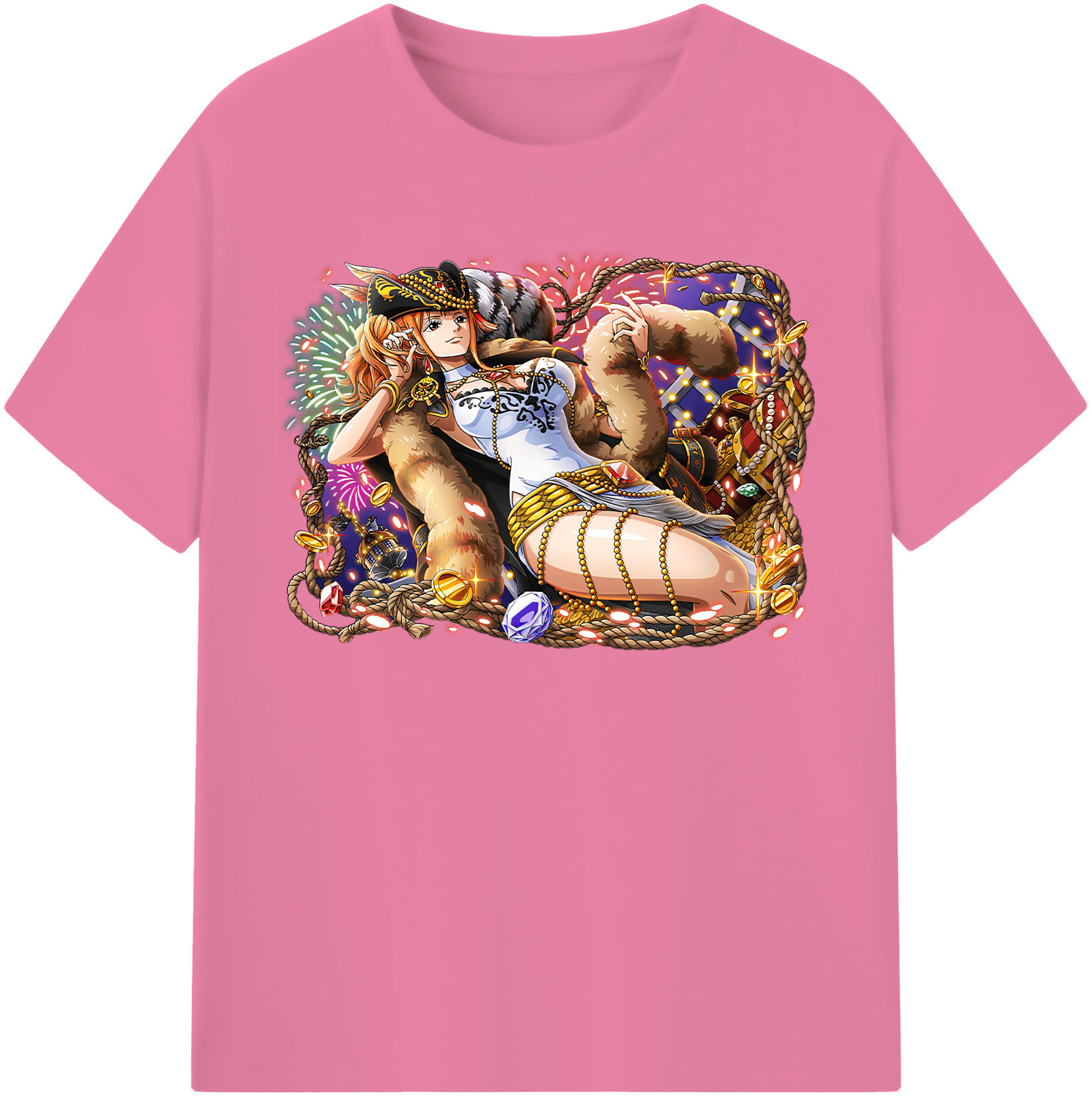ワンピース ナミ ONE PIECE Nami 綿100％半袖Tシャツ（フロントプリント）